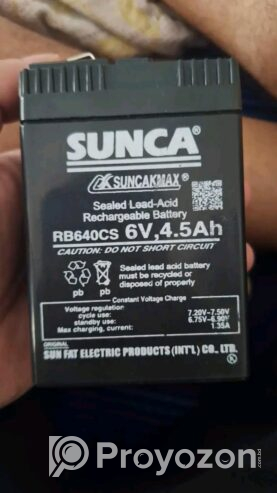 SUACA Charging Batterie 6V 4.5Ah