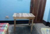 Wood Single Bed and Table