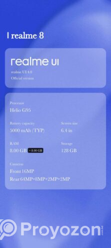 Realme 8 Smartphone 8/128