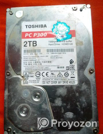 Toshiba 2tb Hard Disk Drive